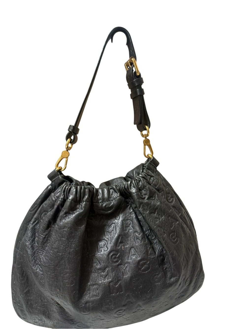 Leather hobo bag, Marc by Marc Jacobs Dreamy Logo Puckered Mouse - Picture 5 of 15